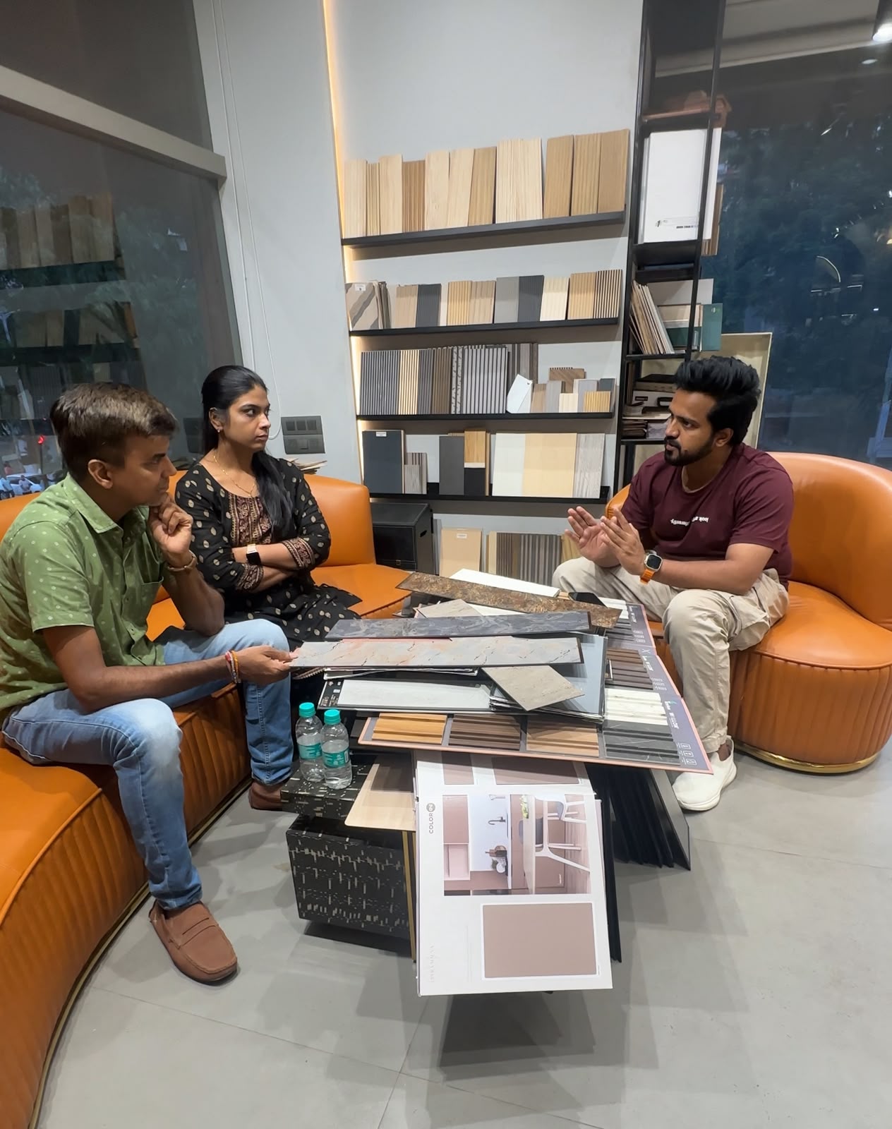 Client Material Selection Lounge