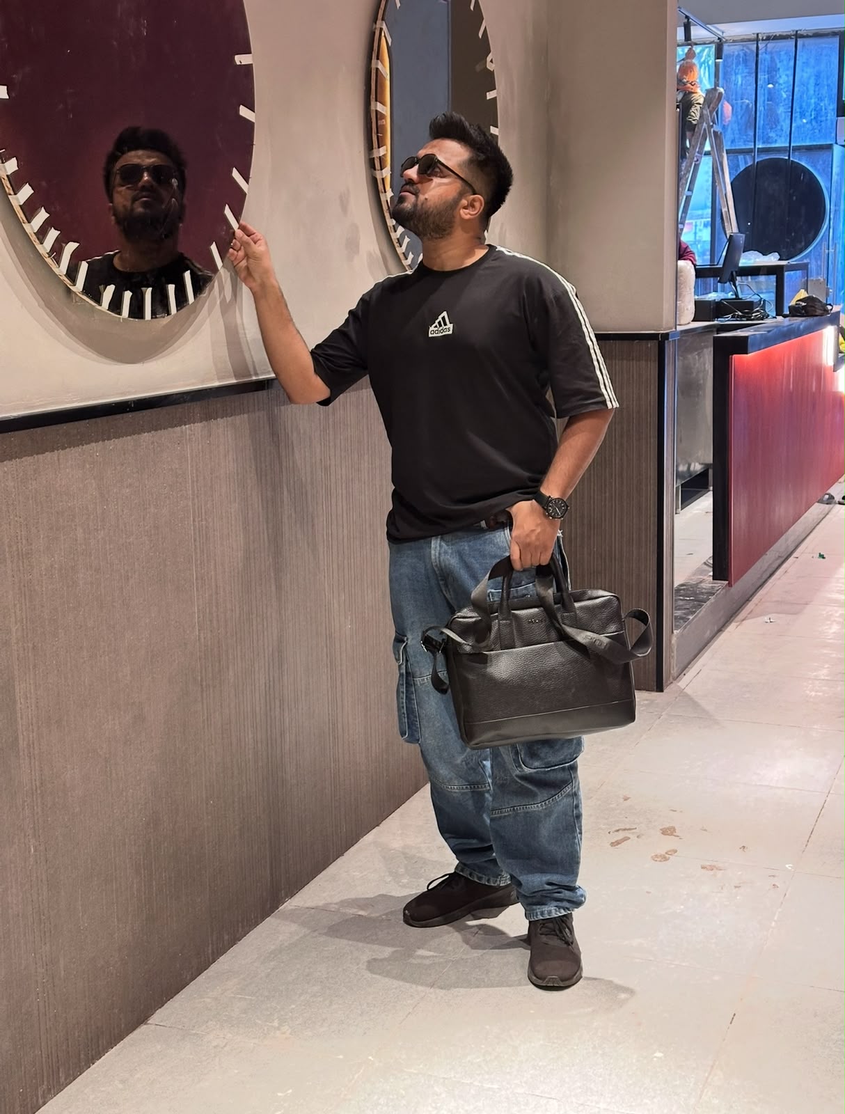 Commercial Backlit Mirror Inspection